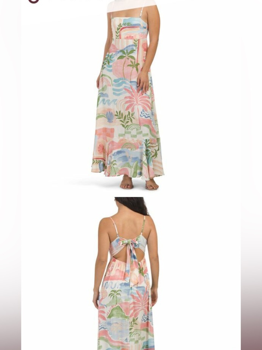 Paper Heart
Coastal Beach Print Women's
Maxi Dress